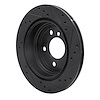 E-Line Drilled & Slotted Black Brake Rotor, 2013-2020 BMW, Position: Rear Left - image 1