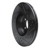E-Line Drilled & Slotted Black Brake Rotor, 2012-2018 BMW, Position: Front Left - image 4