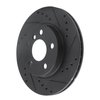 E-Line Drilled & Slotted Black Brake Rotor, 2014-2021 BMW, Position: Front Right - image 2