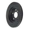 E-Line Drilled & Slotted Black Brake Rotor, 2014-2021 BMW, Position: Front Right - image 4