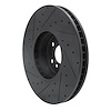 E-Line Drilled & Slotted Black Brake Rotor, Fits Select Fits Multiple Makes/Models, Position: Right Front - image 1