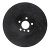 E-Line Drilled & Slotted Black Brake Rotor, Fits Select Fits Multiple Makes/Models, Position: Right Front - image 2