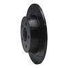 E-Line Drilled & Slotted Black Brake Rotor, 2000-2006 BMW, Position: Rear Right - image 1