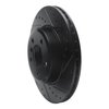 E-Line Drilled & Slotted Black Brake Rotor, 2004-2010 BMW, Position: Front Right - image 2
