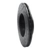 E-Line Drilled & Slotted Black Brake Rotor, 2004-2010 BMW, Position: Front Right - image 3