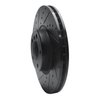 E-Line Drilled & Slotted Black Brake Rotor, 2007-2018 BMW, Position: Front Left - image 3