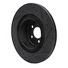 E-Line Drilled & Slotted Black Brake Rotor, 2010-2014 BMW, Position: Rear Left - image 1