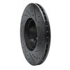 E-Line Drilled & Slotted Black Brake Rotor, 2011-2018 BMW, Position: Front Left - image 2