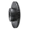 E-Line Drilled & Slotted Black Brake Rotor, 2011-2018 BMW, Position: Front Left - image 3