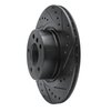 E-Line Drilled & Slotted Black Brake Rotor, 2011-2018 BMW, Position: Rear Right - image 2