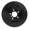 E-Line Drilled & Slotted Black Brake Rotor, 2011-2018 BMW, Position: Rear Right - image 4