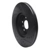E-Line Drilled & Slotted Black Brake Rotor, Fits Select Fits Multiple Makes/Models, Position: Front Left - image 2