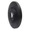 E-Line Drilled & Slotted Black Brake Rotor, Fits Select Fits Multiple Makes/Models, Position: Front Left - image 3