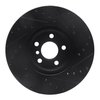 E-Line Drilled & Slotted Black Brake Rotor, Fits Select Fits Multiple Makes/Models, Position: Front Left - image 4