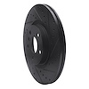 E-Line Drilled & Slotted Black Brake Rotor, Fits Select Fits Multiple Makes/Models, Position: Front Right - image 1