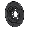 E-Line Drilled & Slotted Black Brake Rotor, Fits Select Fits Multiple Makes/Models, Position: Rear Left
