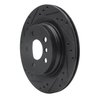 E-Line Drilled & Slotted Black Brake Rotor, Fits Select Fits Multiple Makes/Models, Position: Rear Left - image 3