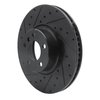 E-Line Drilled & Slotted Black Brake Rotor, 2016-2018 BMW, Position: Left Front - image 3