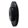 E-Line Drilled & Slotted Black Brake Rotor, Fits Select BMW, Position: Front Left - image 2