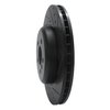 E-Line Drilled & Slotted Black Brake Rotor, Fits Select BMW, Position: Front Right - image 2