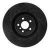 E-Line Drilled & Slotted Black Brake Rotor, Fits Select BMW, Position: Front Right - image 4