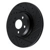 E-Line Drilled & Slotted Black Brake Rotor, Fits Select Fits Multiple Makes/Models, Position: Front Right - image 2
