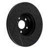 E-Line Drilled & Slotted Black Brake Rotor, Fits Select Fits Multiple Makes/Models, Position: Front Right - image 4