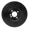 E-Line Drilled & Slotted Black Brake Rotor, 2002-2006 Mini, Position: Front Left - image 2