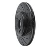 E-Line Drilled & Slotted Black Brake Rotor, 2002-2006 Mini, Position: Front Right - image 3