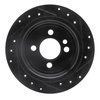 E-Line Drilled & Slotted Black Brake Rotor, 2002-2015 Mini, Position: Rear Left - image 4