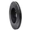 E-Line Drilled & Slotted Black Brake Rotor, 2002-2008 Mini, Position: Front Left - image 2