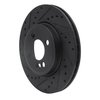 E-Line Drilled & Slotted Black Brake Rotor, 2007-2015 Mini, Position: Front Left - image 4