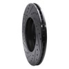E-Line Drilled & Slotted Black Brake Rotor, 2007-2015 Mini, Position: Front Right - image 4