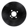 E-Line Drilled & Slotted Black Brake Rotor, 2007-2015 Mini, Position: Front - image 3