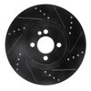 E-Line Drilled & Slotted Black Brake Rotor, 2007-2015 Mini, Position: Front Left - image 4