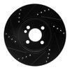 E-Line Drilled & Slotted Black Brake Rotor, 2007-2015 Mini, Position: Front Right - image 2
