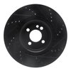 E-Line Drilled & Slotted Black Brake Rotor, 2009-2014 Mini, Position: Front Left - image 3