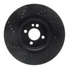 E-Line Drilled & Slotted Black Brake Rotor, 2009-2014 Mini, Position: Front Right - image 3