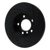 E-Line Drilled & Slotted Black Brake Rotor, 2011-2016 Mini, Position: Front Left - image 3