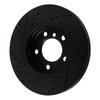 E-Line Drilled & Slotted Black Brake Rotor, 2011-2016 Mini, Position: Front Right - image 4