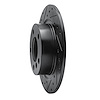 E-Line Drilled & Slotted Black Brake Rotor, 2011-2016 Mini, Position: Rear Left - image 1
