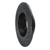 E-Line Drilled & Slotted Black Brake Rotor, 2011-2016 Mini, Position: Rear Left - image 2