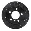 E-Line Drilled & Slotted Black Brake Rotor, 2011-2016 Mini, Position: Rear Right - image 3