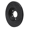 E-Line Drilled & Slotted Black Brake Rotor, 2011-2016 Mini, Position: Front Left - image 1
