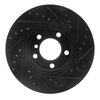 E-Line Drilled & Slotted Black Brake Rotor, 2011-2016 Mini, Position: Front Left - image 2