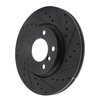 E-Line Drilled & Slotted Black Brake Rotor, 2011-2016 Mini, Position: Front Right - image 2
