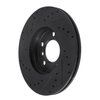 E-Line Drilled & Slotted Black Brake Rotor, 2011-2016 Mini, Position: Front Right - image 4