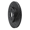 E-Line Drilled & Slotted Black Brake Rotor, 2014-2021 Mini, Position: Front Right - image 1