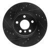 E-Line Drilled & Slotted Black Brake Rotor, 2014-2021 Mini, Position: Front Right - image 3
