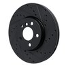 E-Line Drilled & Slotted Black Brake Rotor, Fits Select Mini, Position: Front Right - image 2